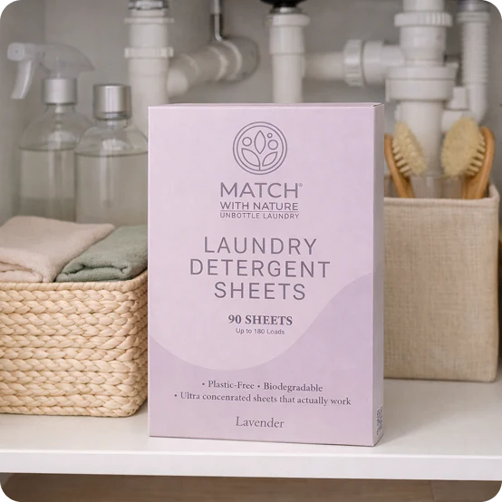 Laundry Detergent Sheets – Lavender (90 Sheets | Up to 180 Loads)