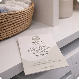 Single-Load Laundry Sheets — Fragrance Free (Ideal for Guest Use)