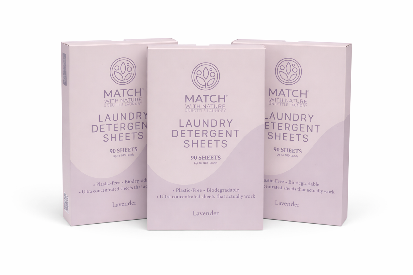 Laundry Detergent Sheets – Lavender (90 Sheets | Up to 180 Loads)