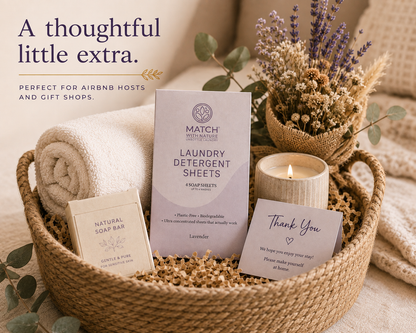 Match with Nature Lavender Individual Guest Laundry Packs