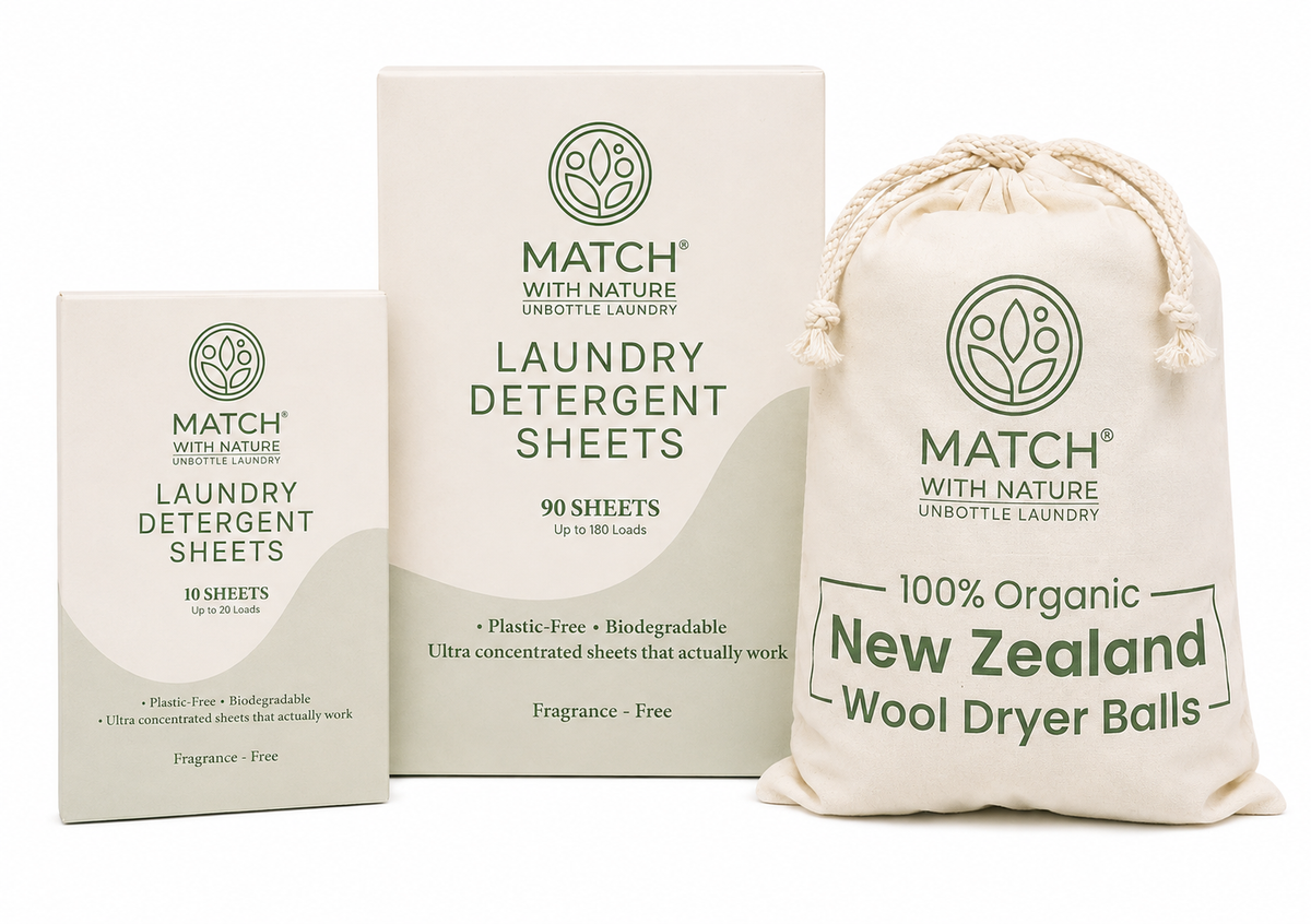 100% New Zealand Wool Dryer Balls | Reusable Dryer Ball Set (6 Pack)