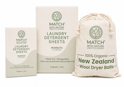 100% New Zealand Wool Dryer Balls | Reusable Dryer Ball Set (6 Pack)