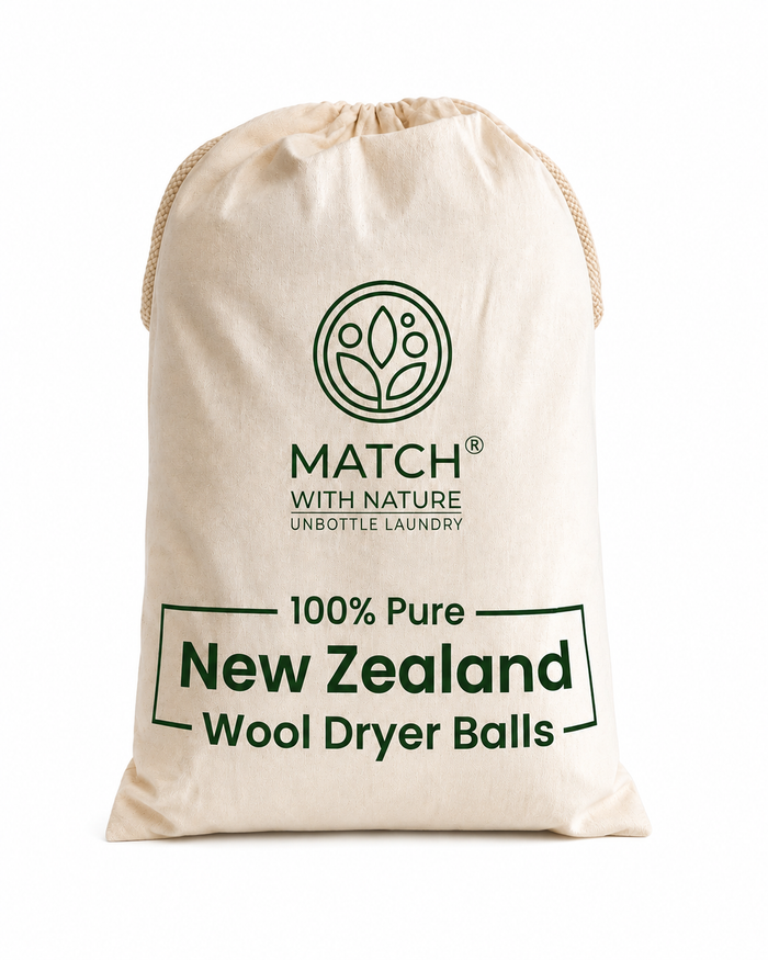 100% New Zealand Wool Dryer Balls | Reusable Dryer Ball Set (6 Pack)