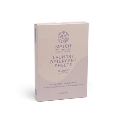 Laundry Detergent Sheets – Lavender (90 Sheets | Up to 180 Loads)