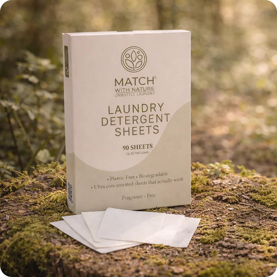 Laundry Detergent Sheets – Fragrance Free (90 Sheets | Up to 180 Loads)