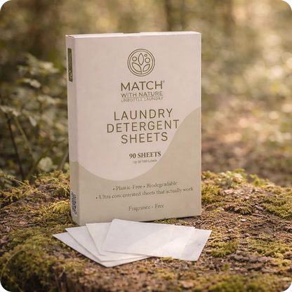 Laundry Detergent Sheets – Fragrance Free (90 Sheets | Up to 180 Loads)