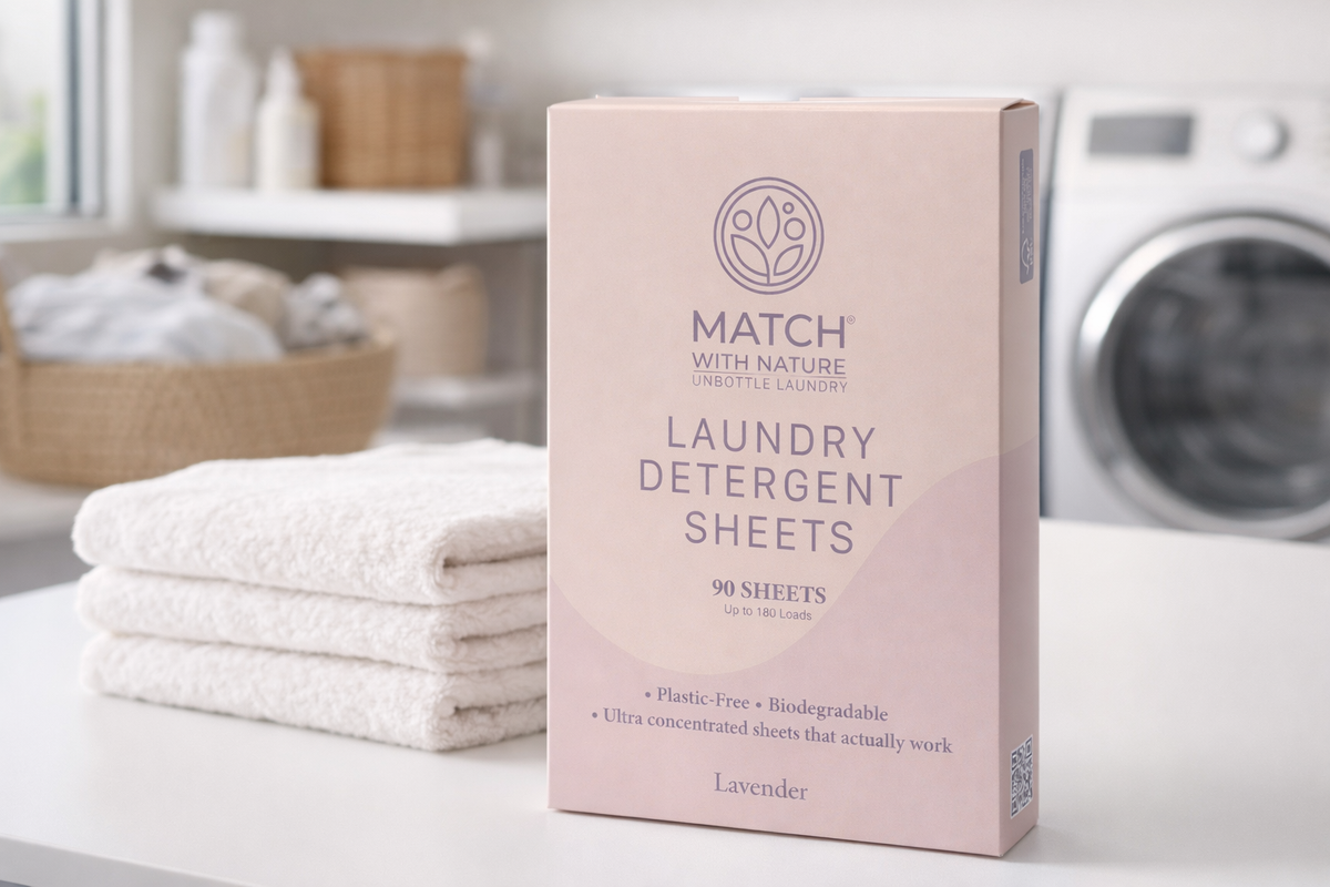 Match with Nature Lavender Laundry Detergent Sheets