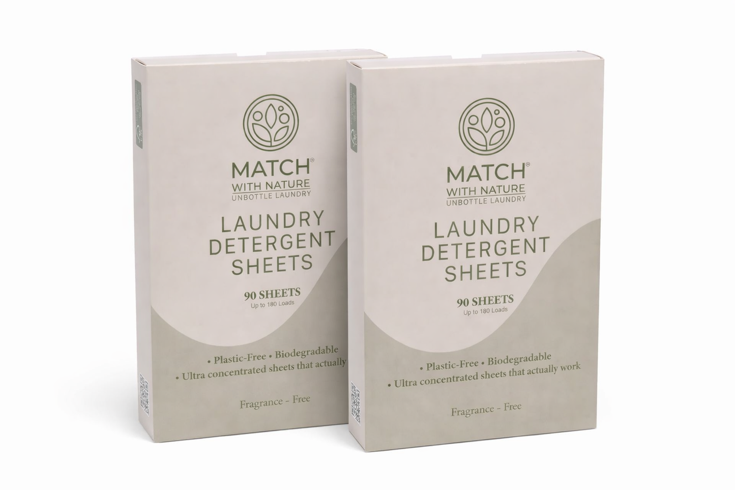 Laundry Detergent Sheets – Fragrance Free (90 Sheets | Up to 180 Loads)
