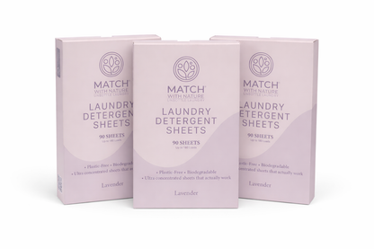 Laundry Detergent Sheets – Lavender (90 Sheets | Up to 180 Loads)