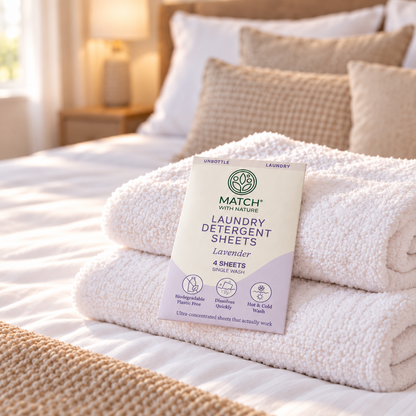 Lavender Single-Wash envelope with its 4 mini detergent sheets